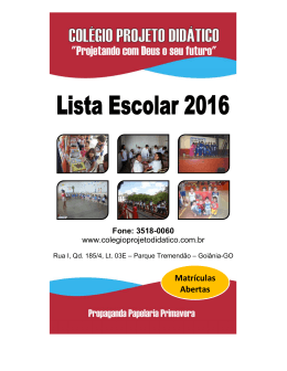 Lista de Livros 2016