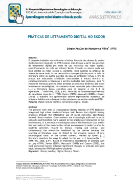 práticas de letramento digital no skoob - Nehte