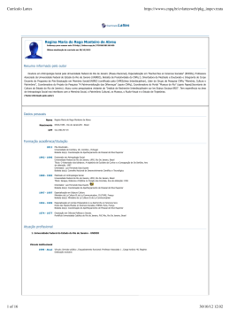 Descarregar o CV completo - Centro de Estudos Sociais