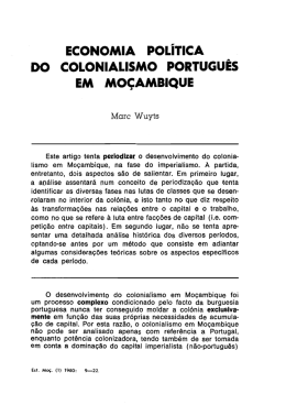 ECONOMIA POLi`ricA V DO cOLONIALIsMO PORTUGU&Ecirc;S EM