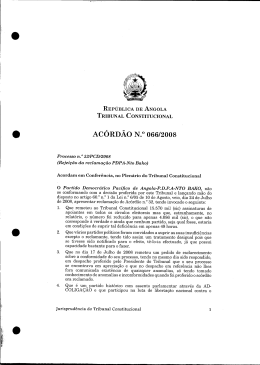 AC&Oacute;RD&Atilde;O N.o 066/2008