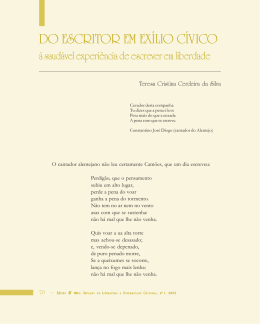Do escritor em ex&iacute;lio c&iacute;vico &agrave; saud&aacute;vel experi&ecirc;ncia