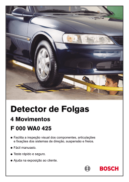 Detector de Folgas - SPC 4 Faça o do catálogo em