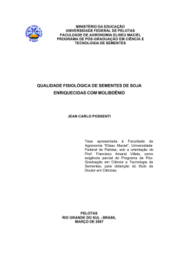 qualidade fisiol&oacute;gica de sementes de soja - Guaiaca