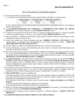 Prova - Calcule Mais