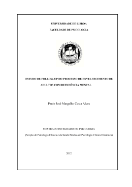 Paulo José Margalho Costa Alves - Repositório da Universidade de