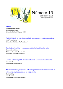 Editorial A subjetividade do servidor p&uacute;blico costituida na