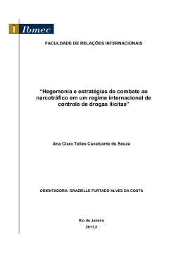 &ldquo;Hegemonia e estrat&eacute;gias de combate ao narcotr&aacute;fico em um