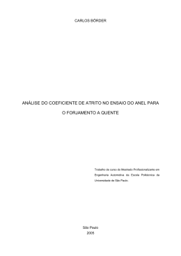 AN&Aacute;LISE DO COEFICIENTE DE ATRITO NO ENSAIO DO ANEL