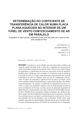 DETERMINAÇÃO DO COEFICIENTE DE TRANSFERÊNCIA