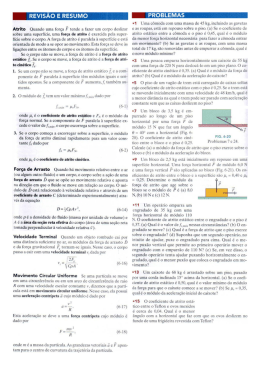 REVISÃO E RESUMO PROBLEMAS