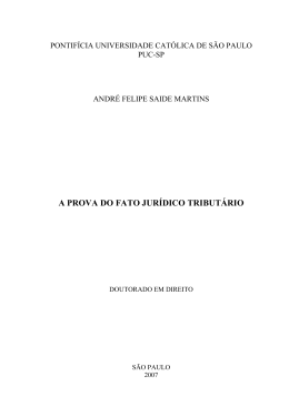 3. a prova do fato jur&iacute;dico tribut&aacute;rio