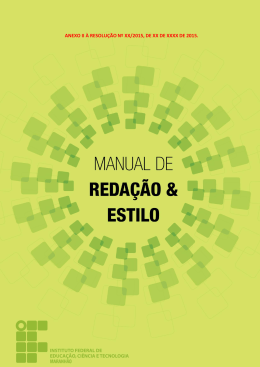 Manual de Redação e Estilo