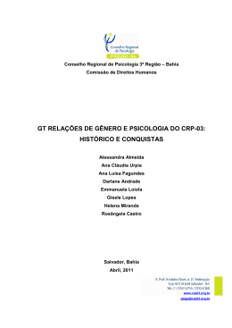 documento completo - GT de g&ecirc;nero - PARTE 1