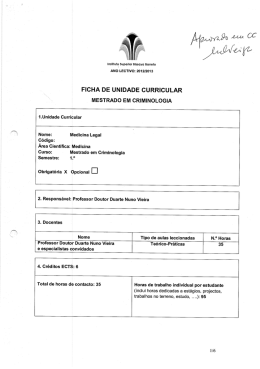 ficha de unidade curricular mestrado em criminologia