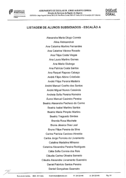 DSRAL - Agrupamento de Escolas Dr. Jorge Augusto Correia