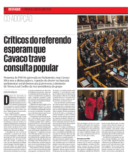 Críticos do referendo esperam que Cavaco trave