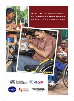Diretrizes para o fornecimento de Cadeiras de Rodas Manuais em