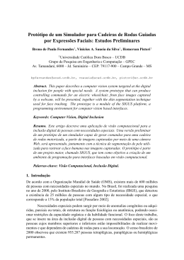 Prot&oacute;tipo de um Simulador para Cadeiras de Rodas - GPEC