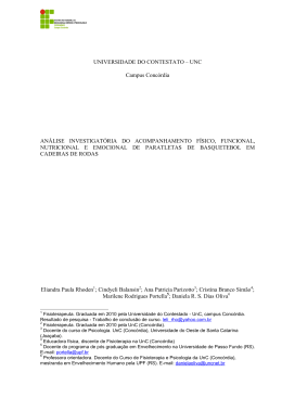 An&aacute;lise investigat&oacute;ria do acompanhamento f&iacute;sico, funcional