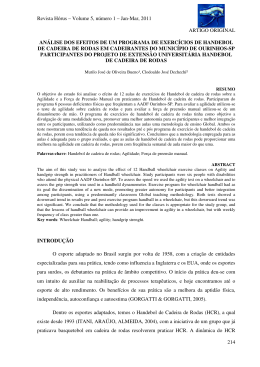 an&aacute;lise dos efeitos de um programa de exerc&iacute;cios de handebol de