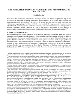 Karl Barth - Escola Charles Spurgeon