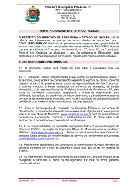 Abertura Edital