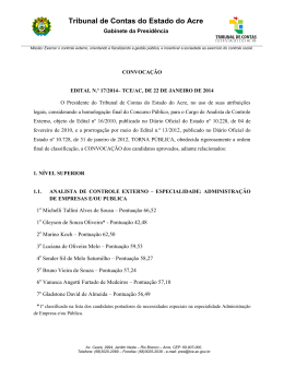 edital n.&ordm; 17/2014 - Tribunal de Contas do Estado do Acre