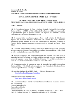 Edital Complementar - CIFMC