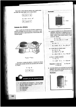Para obter a àrea total do cilindro reto, basta somar as