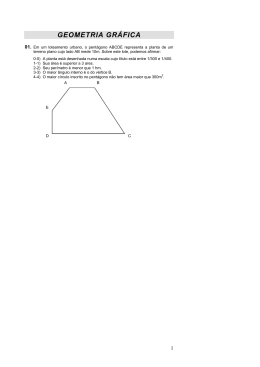 Prova de Geometria Gr&aacute;fica