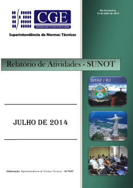 JULHO - Secretaria de Estado de Fazenda