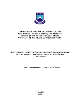 Disserta&ccedil;&atilde;o - CSTR - Universidade Federal de Campina Grande
