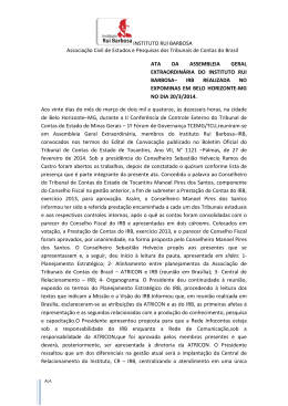 INSTITUTO RUI BARBOSA Associa&ccedil;&atilde;o Civil de Estudos e