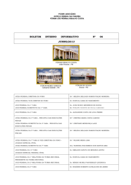 junho/2013 - jfpb - Justi&ccedil;a Federal na Para&iacute;ba