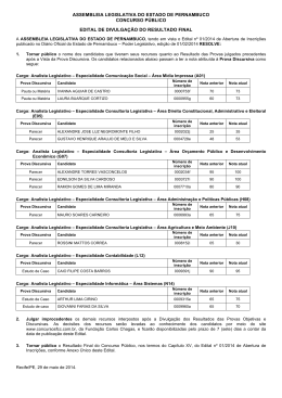 edital do resultado final