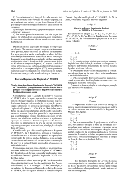 Decreto Regulamentar Regional n.º 2/2015/A, de 28 de janeiro