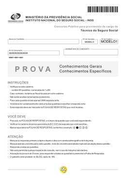 prova simulado INSS