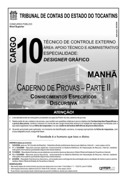 prova - CESPE / UnB - Universidade de Bras&iacute;lia