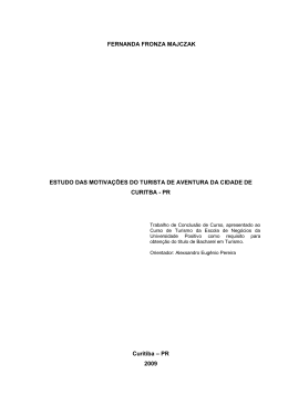 O PR&Eacute; PROJETO DE TCC - Universidade Positivo