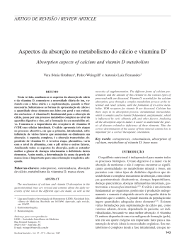 Absorption aspects of calcium and vitamin D metabolism