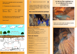 As Reações Químicas e a Formação das Cavernas
