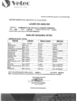 LAuDo DE ANÁLISE