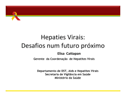 Hepaties Virais: Desafios num futuro próximo