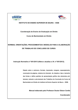 realizar - Instituto de Ensino Superior de Bauru