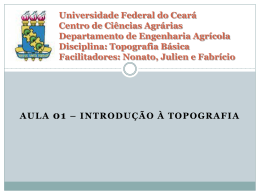 Universidade Federal do Ceará Centro de Ciências Agrárias
