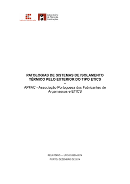 PATOLOGIAS DE SISTEMAS DE ISOLAMENTO T&Eacute;RMICO