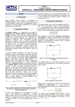 Capítulo 6 - Geradores e receptores elétricos