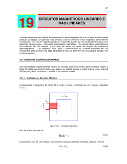 &int; 19 CIRCUITOS MAGN&Eacute;TICOS LINEARES E N&Atilde;O LINEARES