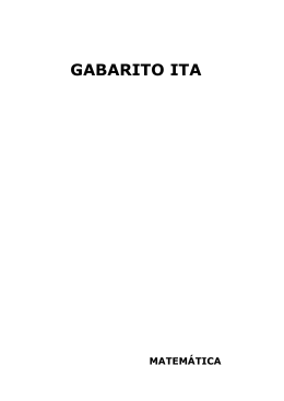 GABARITO ITA - Sistema Elite